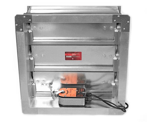 Клапан противопожарный лифтовой КПВ.01(02;03)-ЛС с отсеком для привода Клапан противопожарный лифтовой КПВ.01(02;03)-ЛС с отсеком для привода
