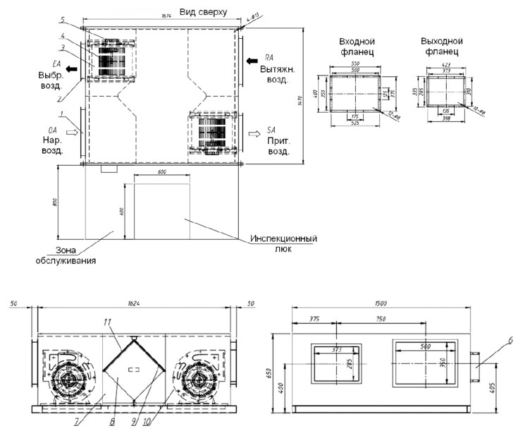 Приточно-вытяжная установка Supervent SR-H-3000